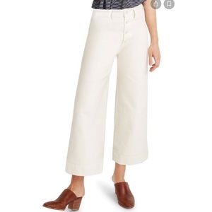 Madewell Petite Emmett Wide Leg Crop Pants